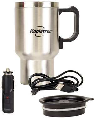 Heated Travel Mug with USB 12Volt Adapter